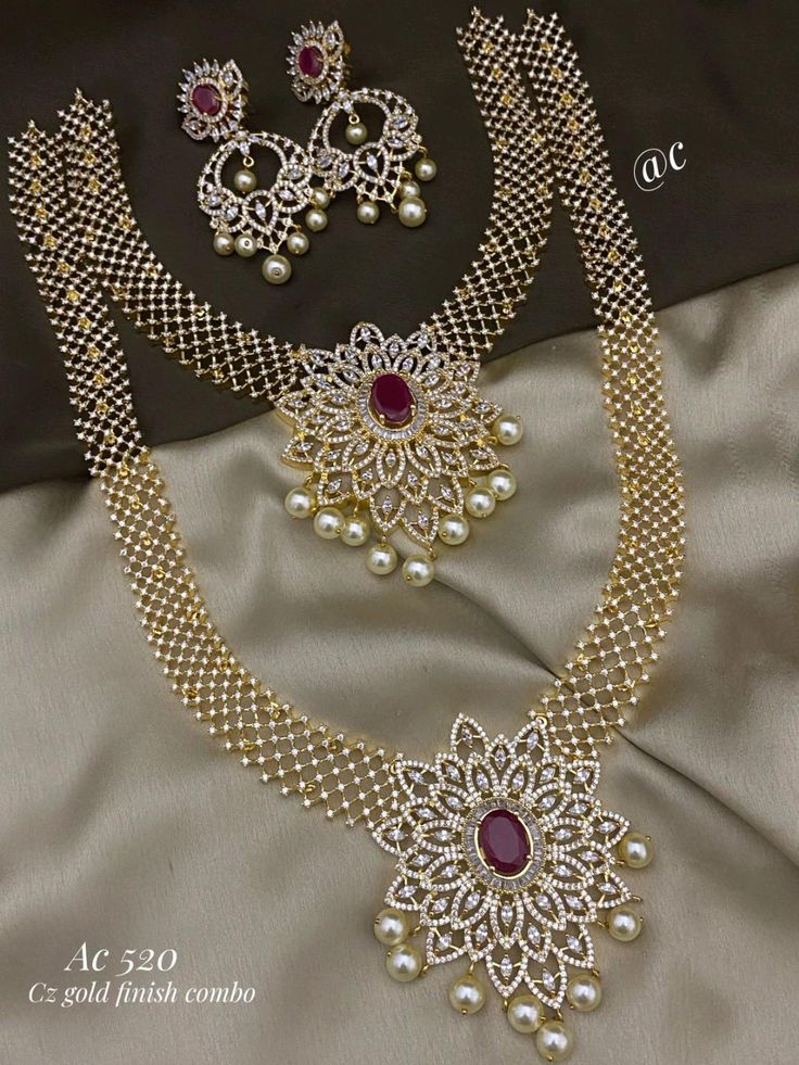 AD and kemp Shine Combo Necklace Set