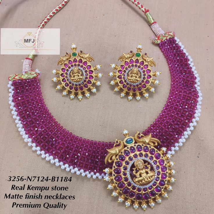 South and Women Special Real kemp Stone Necklace